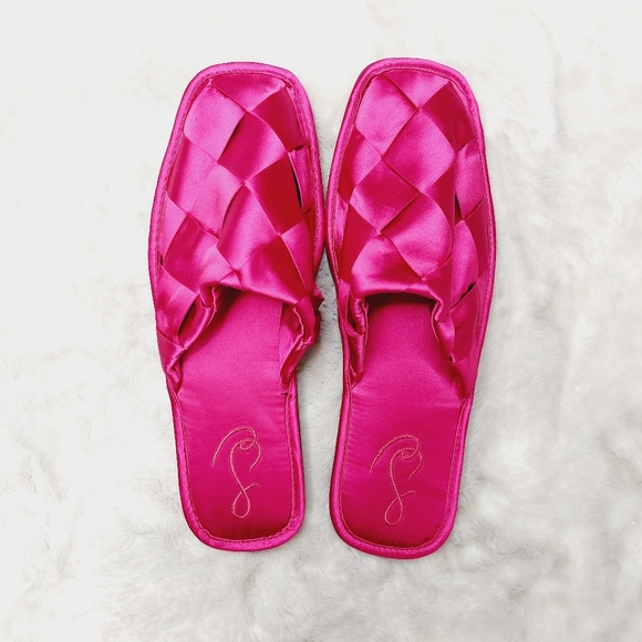 NEW Sam Edelman Bundle Of Three Rhys Pink Silver Slip On Round Toe Mules S144 - Picture 2 of 8